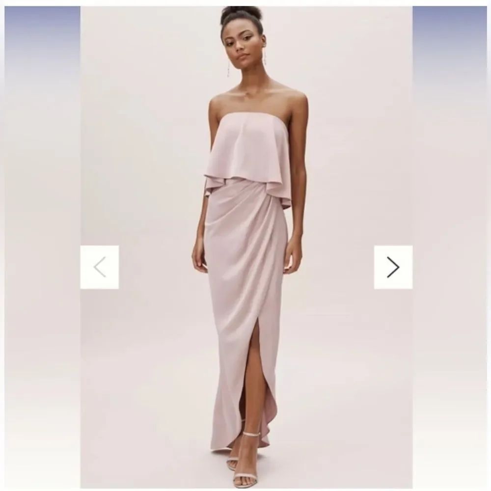 Anthropologie BHLDN Kelli Tulip Hem Dress in Dusty Lavender Rose U.S. 6